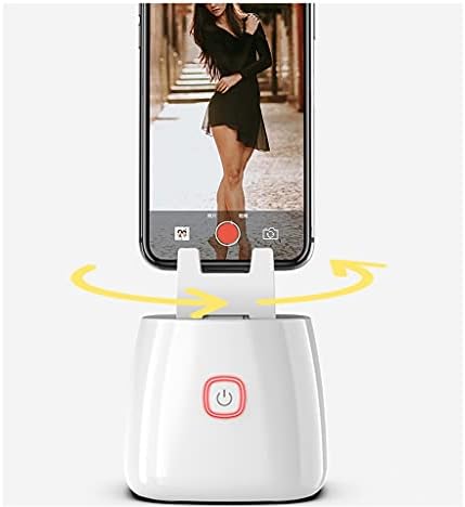 ygqzm Автоматско следење на лице за стабилизатор на гејмбал, паметен држач за снимање 360 ротационен телефон Gimbal за видео во живо,
