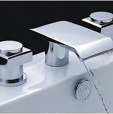 Xyyxdd хром месинг две рачки широко распространети тапа за мијалник за бања за бања