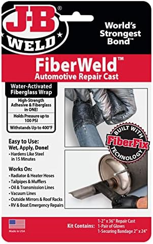 J-B Weld Fiberweld 2 x 36 AutomoItve Repair Cast, црна