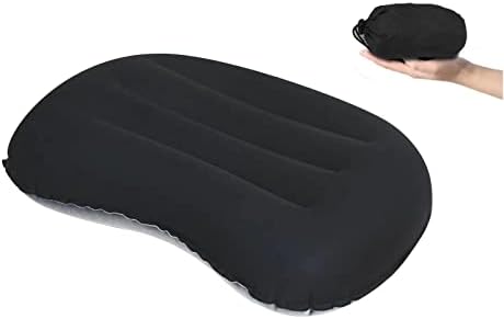 Перница за кампување Toepodo Ултралајт -надувување перница ергономска дизајн воздушна перница со торба за носење за пешачење за спиење пешачење