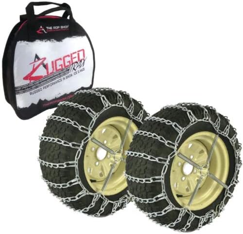 Продавницата РОП | 2 пар за синџири на гуми за врски за MTD 16x7.5x8 Front 22x11x10 Задни тракторски гуми