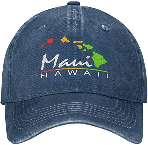 Yiword maui хавајски острови капа прилагодлива каубојска бејзбол капа за мажи жени камионџија капа