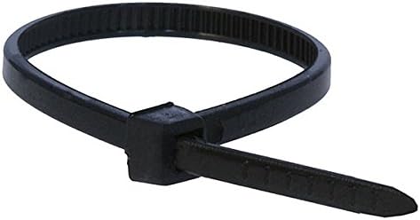 Monoprice кабел вратоврска 8 инчи 40 bs, 100 парчиња/пакет - црно