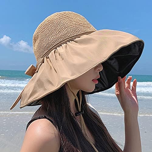Обични женски на отворено плажа капа летни плажа цврсти бои ткаење крпеница капа за сончање на сончање на сонцето
