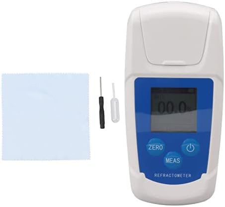 Tgoon Digital Brix Refractometer, Automatic Calibration 3 Datas Display 0‑55% Brix Meter Sensione Одговор за овошје за содржина на