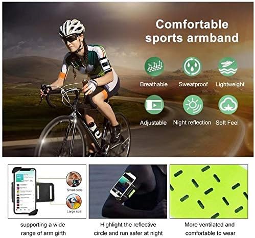 Boxwave® Holder for Xiaomi Redmi K40 Pro [FlexSport Armband] Прилагодлива амбалажа за вежбање и трчање за Xiaomi Redmi K40 Pro - Stark Green