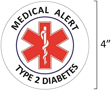 Медицински сигнализирани налепници за дијабетес рефлексивни декорации, за инвалидски колички, прозорци, браници за автомобили, затворено