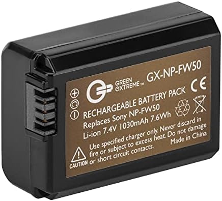 Зелена екстремна NP-FW50 литиум-јонска батерија што може да се надополнува