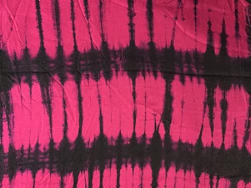 Tencel Dobby Вратоврска Шокантна Розова X Црна [Мермер] Боја Печатење ~ 58 Широк Продаден од Дворот