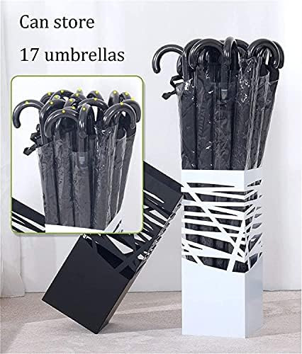 Halалери чадор решетката штанд, држач за чадори, чадор стои чадор стојат црно ковано железо шупливо буре може да складира 17 чадори, заштеда