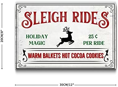 Санки возења празнични магии 25 Возење топли ќебиња топло какао колачиња дрво знаци весели Божиќни тематски забави wallид виси знак рустикален дрво знак дрвени палет