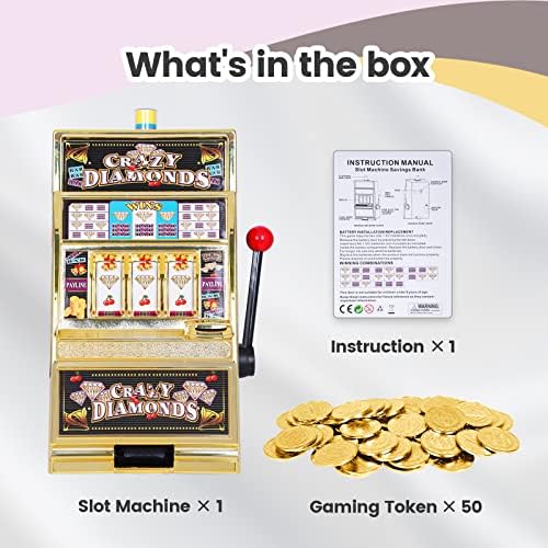 Нејасниот петок | Jumbo слот машина плус 50 метални токени за игри со игри - за возрасни и прекрасна декорација на забави во казино
