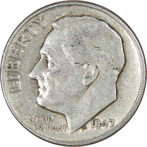 1947 година Рузвелт Диме Аг за добро 90% сребро 10ц со колекционерска монета во САД