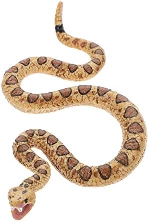 Ipetboom гума трескање на гаден змија играчка, 1 парчиња симулација Ноќта на вештерките змија играчка лажна змија реална змија играчка гаден