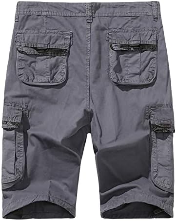 Машки шорцеви на YmoSRH летни спортски панталони со права нозе панталони поделени обични шорцеви за товар
