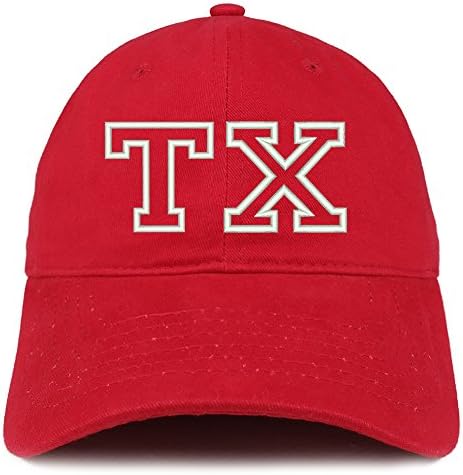 Трендовски продавница за облека TX Држава везена мека памучна тато капа