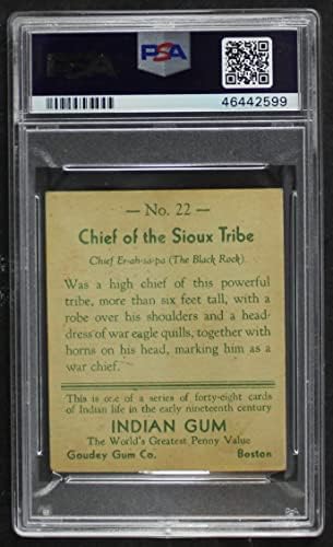 1933 година Гуди Индиска гума за џвакање 22 Сиокс племе ПСА ПСА 3.00