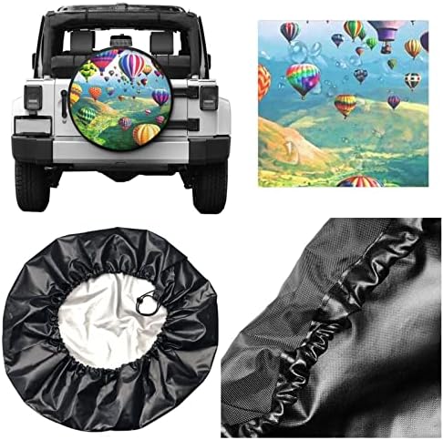 Балони со топол Воздух Печатен Заштитник На Тркалата На Капакот На Гумите На Резервните Тркала, За Кампер За Камиони Со Приколки,Одговара