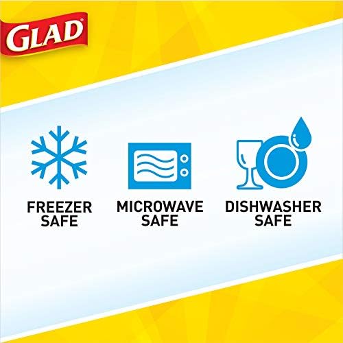 GladGladWare Matchware Контејнери За Складирање Храна &засилувач; Контејнери За Складирање Храна За Натпревари, 4 Брои Правоаголни Контејнери