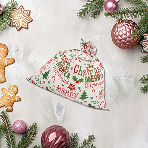 АБУФАН 4 парчиња Божиќни Торби Со Врвки Џамбо Торба За Подароци Вреќи За Пакување Подароци Подароци Подароци Торби За Пакување