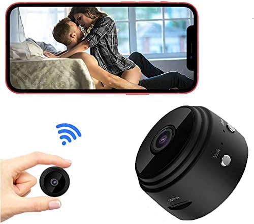 Сени Мини Камера Скриена Камера 1080P HD Со Видео WiFi Во Живо, Пренослив Ноќен Визија Дадилка Камера Домашен Безбедносен Надзор