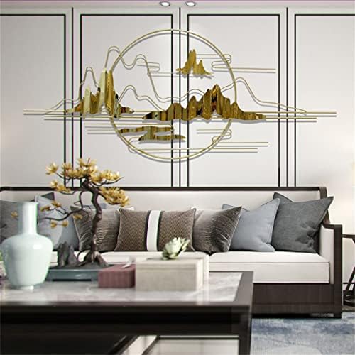 SMLJLQ дневна соба Домашна модна атмосфера за уметност декорација на кинески стил пејзаж wallид декорација (боја: а, големина