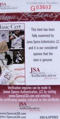 Мани Макадо потпиша русокоса Big Stick Baseball Bat JSA - автограмирани лилјаци во MLB