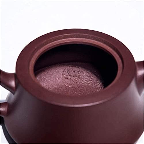 Убави дневни додатоци чај садови со леано железо чај чај керамички чајник пурпурен песок чајник заклучување вода отпорна