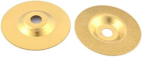 X-gree 100mm дијамантски дијамантски обложени меленици за мелење на тркала Златен тон 2 парчиња (диско дијамантадо Recubierto de diamante