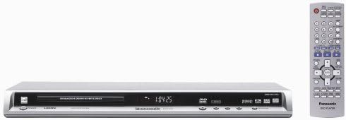 Panasonic DVD-S53S До-Конвертирање 1080p ДВД Плеер Сребрена