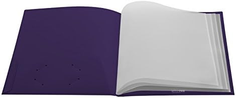 Ултра Про - 10 Пакет, Виолетови Папки Со 2 Џебови Со Јасни Надворешни Џебови и 4 Страници