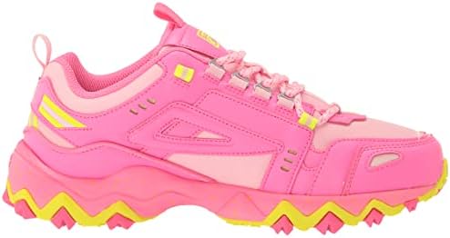 Fila Oakmont Tr Sneaker, Cotton Candy/Нокаут розово/безбедносно жолто, 5,5 Unisex Big Kid