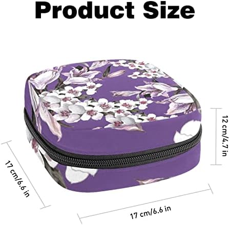 Виолетова крин цвет санитарна торба за складирање на салфетка торба за преносен период торбички торбички за период