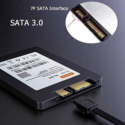 WUDANGSHAN WDS SATA Кабел III, 2 Пакет SATA Кабел III 6Gbps Директно HDD SDD Кабел Со Заклучување На Бравата 18 Инчен Компатибилен