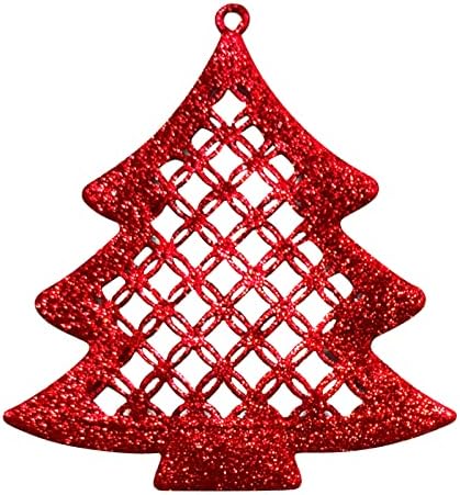 Близу Божиќни Орнаменти Поставени За Елка Метален Декор За Виси За Украси За Новогодишна Елка Декор Забава Роденден Божиќен Декор