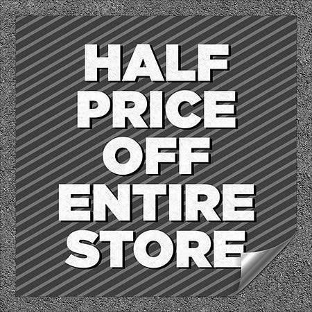CGSignLab | Половина цена од целата продавница-Стрип Греј Тешки индустриски самолепливи алуминиумски wallидови decal | 36 x36