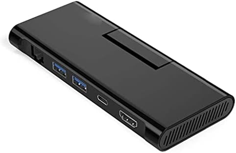 WPYYI USB-C Центар Тип C ЦЕНТАР НА USB 3.0 ТИП C HDMI-Компатибилен RJ45 RJ45 4k ВИДЕО USB 3.1 ЦЕНТАР Со Штанд