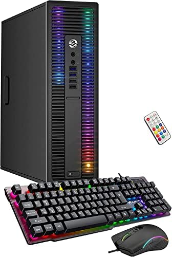 HP EliteDesk Десктоп RGB Светла Компјутер AMD А-Серија Процесор, Windows 10 Pro 64-битна, Wi - Fi, ИГРИ КОМПЈУТЕР ТАСТАТУРА &засилувач;