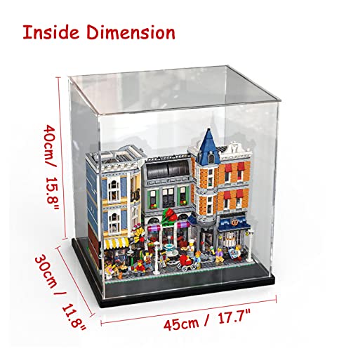 Задебелена чиста акрилна дисплеј кутија соберете ја транспарентната изложба за складирање за фигури колекционерски модели за модели на играчки