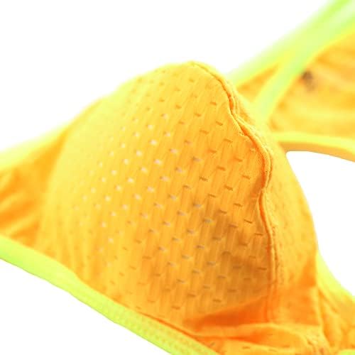 Qiati Mani's Jockstrap долна облека секси машка машка грмушка г-жичка мрежа за дишење атлетски поддржувач ниско подигнување на каишот