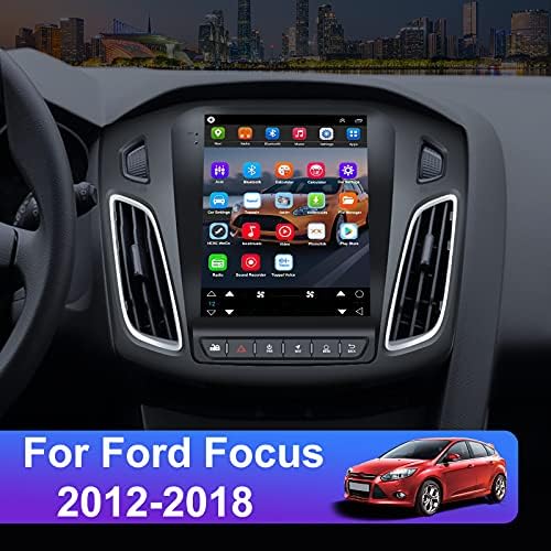 Андроид 10.1 Автомобил Стерео За Форд Фокус 2012-2018, 9.7 Инчен Капацитивен Екран На Допир Автомобил Радио Со Bluetooth FM/RDS WiFi GPS Огледало
