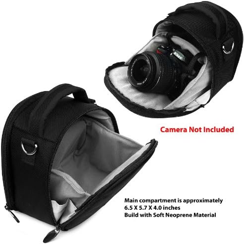 Вангоди Најлон SLR Торба Црна За Canon EOS 400D, 40D, 450D Dslr Камера И Заштитник На Екранот И Заштитник На Екранот И Мини Статив