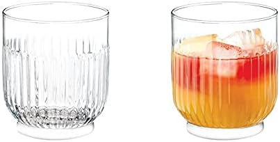 Ламодахоме Рио Стаклен Комплет од 4 Чаши За Безалкохолни Пијалоци Од 360 мл Водено Стакло И Долги Чаши За Пијалоци Уникатна Гимнастика