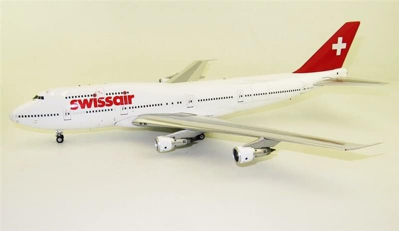 Inflate 200 Swissair за Boeing 747-300 HB-IGC со Stand Limited Edition 1/200 Diecast Aircraft претходно изграден модел