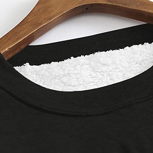 Женски џемперски палта дворови лабава печатење врвот задебелен плус руно јагниња вклопуваат дно кошула џемпер џемпер елек