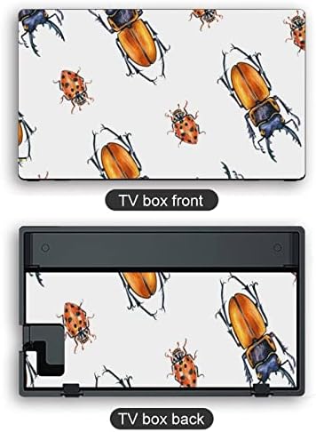 Налепници за декорации со инсекти од бубачки, покријте ја заштитната плоча на кожата за Nintendo Switch