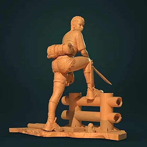 Сплитг 1/24 Антички женски воин воин смола Модел комплет Необјавено самостојно склопување/16031Q