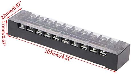 Onvas Onvas 600V 15A 3/4/6/6/10/12 Позиции со двојна редови за завртки за завртки за завртки за завртки за блокирање на блок -жица за конектор пластика+метал - метал - метал - метал -