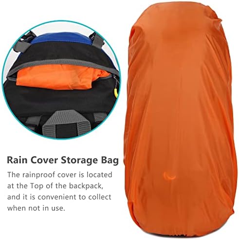 ESUP 70L пешачки ранец за кампување ранец за ранец за ранец, ранец на планинарење со покривка од дожд од 65L+5L