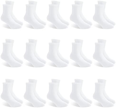 Аурансо Момчиња Екипажот Чорапи 15 Пакет Деца Мали Девојчиња Перница Атлетски Глуждот Чорапи
